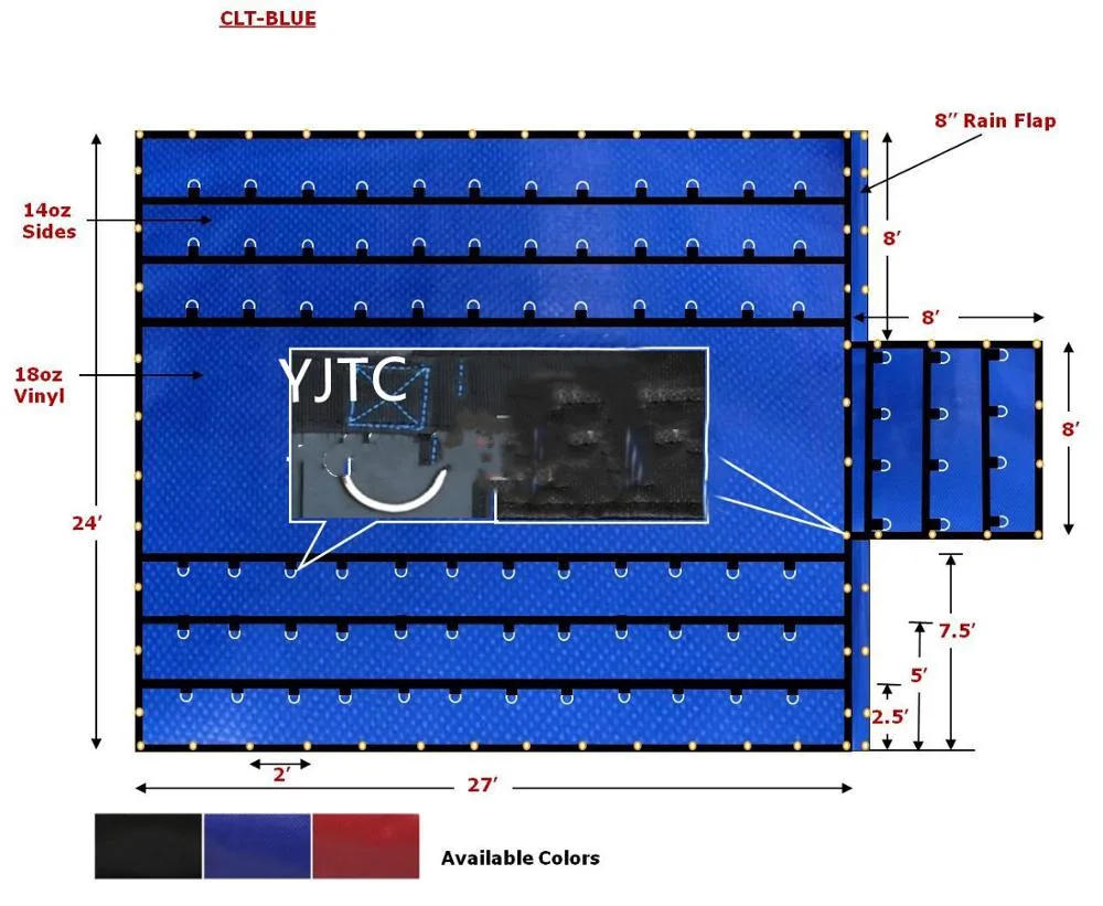 Heavy Duty D Ring Truck Tarpaulin Lumber/Steel Tarp