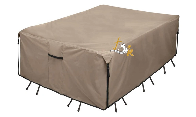 Custom 600d Oxford Cloth Outdoor Furniture Waterproof Cover Table and Chair Protective Cover