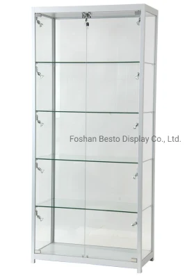 China Retail Display Wholesale Glass Display Case for House Collection, Retail Store Display, Shops Storage with Door to Door Price