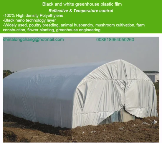 LDPE Silage Plastic Blackout Agricultural Film Black and White Silage Sheet Bunker Cover Greenhouse Panda Film Poly Silo Tarp